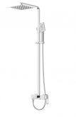 Душевая стойка со смесителем для верхнего и ручного душа BELBAGNO LUC-VSCM-CRM