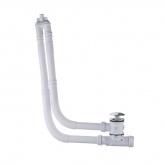 Сифон для ванны без перелива Silfra (U3A360051) Click Clack, длина 460-580 мм, заглушка 72 мм, хром