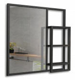 Bruklin-light 800х800 (рама-металлический профиль) зеркало