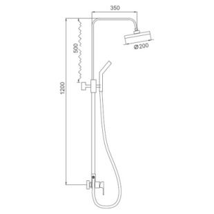 Душевая система Ledeme L2403