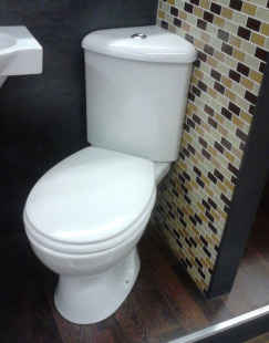 Унитаз-компакт VITRA Arkitekt угловой  (9754B003-7201) в комплекте с сиденьем