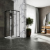 Душевой уголок Roxen Santi Black 900*900*1950 (арт.55020-90B)