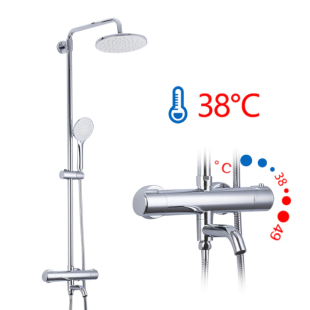 Душевая система с термостатом Gappo G2490