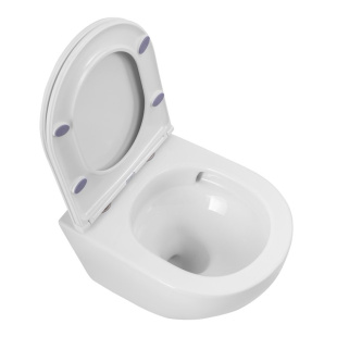 Унитаз подвесной безободковый BELBAGNO SFERA--TOR с сидением ("Смыв торнадо ")