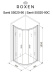 Душевой уголок Roxen Santi 900*900*1950 (арт.55020-90)	