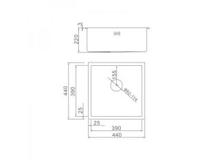 Кухонная мойка Gerhans K34444B
