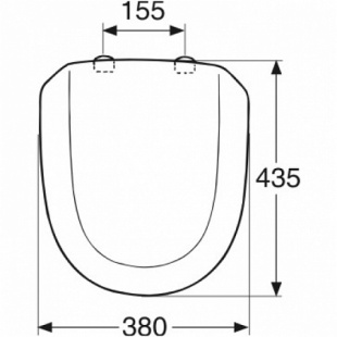 Сиденье и крышка для унитазов Ido Trevi  (дюропласт)