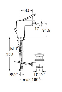 Смеситель для умывальника Roca Touch 5A6047C00