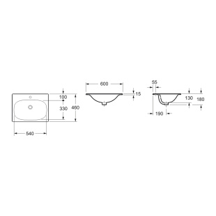Умывальник Lavinia Boho 60*46 см (33312010)