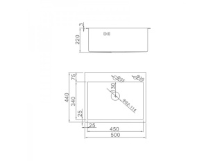 Кухонная мойка Gerhans K35044B