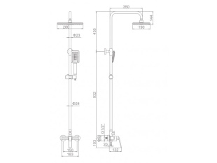 Душевая система Ledeme L2474B