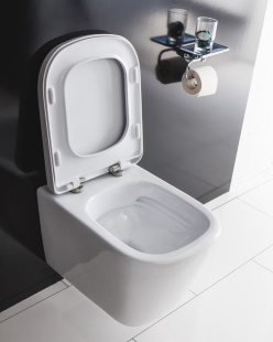 Унитаз подвесной безободковый BELBAGNO ALBANO (BB120CHR + BB120SC)