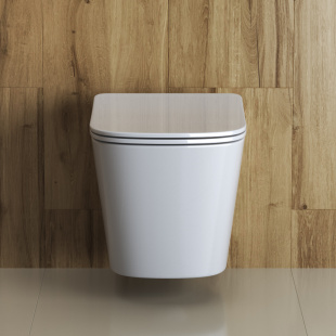 Унитаз подвесной безободковый с сиденьем BELBAGNO DUE (BB3103CHR/SC)