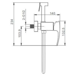 Смеситель с гигиеническим душем Gappo G2007