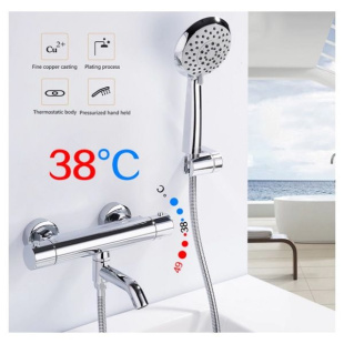 Смеситель для ванны с термостатом Gappo G3290