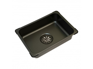 Кухонная мойка Gerhans K37545BD многофункциональная со смесителем (графит с PVD покрытием)