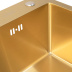Мойка кухонная ARFEKA ECO AR 600*500 GOLDEN PVD NANO (золотой сатин)