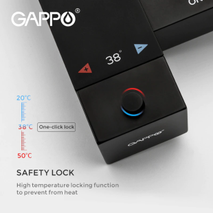 Термостатический смеситель с гигиеническим душем Gappo G7207-60