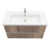 Тумба подвесная с раковиной Laparet Electra 100 см Дуб Рока