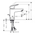 меситель для умывальника Hansgrohe Logis 100 (71100000)