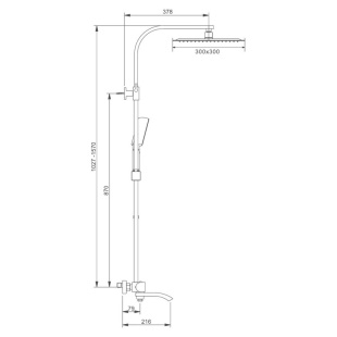 Душевая система Gappo G2407-60
