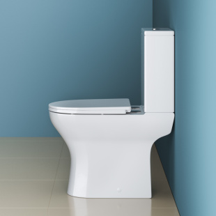 Унитаз-компакт безободковый BELBAGNO LOUNGE (BB045CPR )  с сидением 