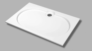 Встраиваемый поддон из искусственного мрамора CEZARES TRAY-S-AH-56-W