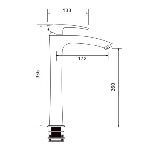 Смеситель для раковины Gappo G1007-16
