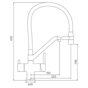 Смеситель для кухни Gappo G4398-88 (белый)