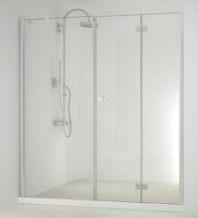 Sanotechnik  SMART FLEX Складная Дверь + Стенка Fixglas D1280FL / D1281FR