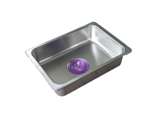 Мойка кухонна Wisent WG37546 со смесителем многофункциональная (сатин с PVD покрытием)