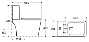 Унитаз напольный Vincea Hope VT2-201