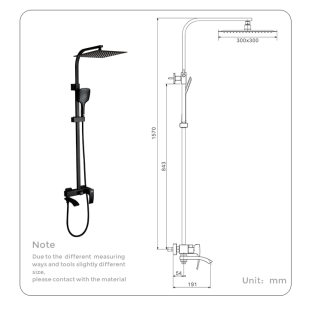 Душевая система Gappo G07-6 G2407-6