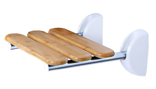 Сидение для душевой кабины откидное RIDDER (PRO  бамбук)