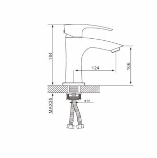 Смеситель для раковины  G1007-5 