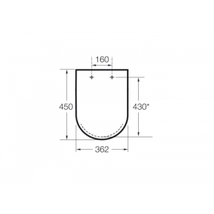 Сиденье с крышкой для унитаза Roca Meridian-N Compacto A8012AC00B с микролифтом