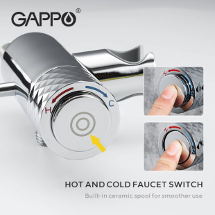 Смеситель с гигиеническим душем Gappo G7288