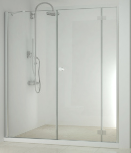 Sanotechnik  SMART FLEX Распашная Двери + Стенка Fixglas D1290L /D1291R
