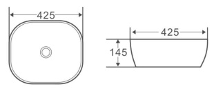 Накладная раковина BelBagno BB1301