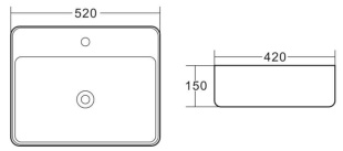 Накладная раковина BelBagno BB1367
