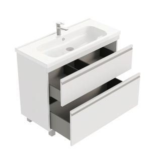 Тумба с раковиной напольная Laparet Venus 100 см