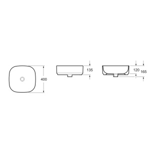 Умывальник Lavinia Boho 40*40 см (33311006)