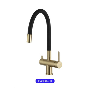 Смеситель Gappo G4398-33 (чёрный+бронза)