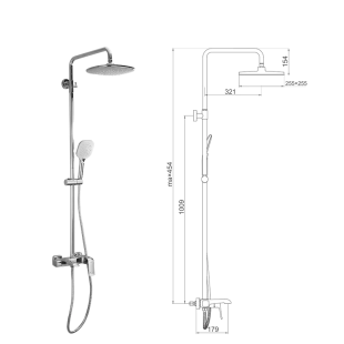 Душевая система Gappo G2450-8