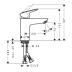 Смеситель для умывальника Hansgrohe Logis 100 (71101000)