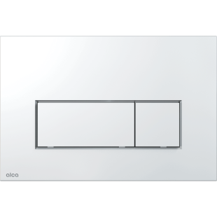 Инсталляция AlcaPlast + клавиша смыва M571 (хром-глянец) и шумоизоляционная пластина