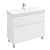 Тумба напольная с раковиной Laparet Vitrum 100 см белый матовый