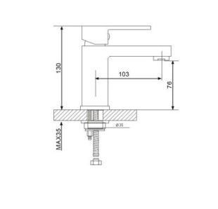 Смеситель для раковины G1039 