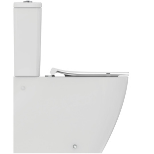 Унитаз пристенный безободковый напольный и с крышкой Soft-close Ideal Standard i.life S (T500001+T473501+T532901)