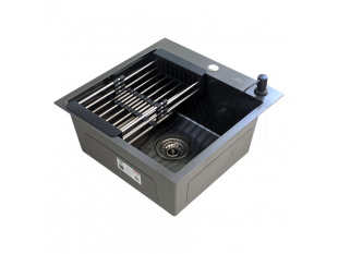 Мойка кухонна Wisent WGS35050 графит PVD (50x50)